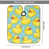 ZORIN Funny Rubber Duck in Blue Pool Hairdressing Cape, Unisex, Black, 140 x 168 cm view 3