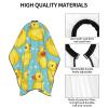 ZORIN Funny Rubber Duck in Blue Pool Hairdressing Cape, Unisex, Black, 140 x 168 cm view 4