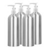 YANCAER 4-Pack 500 mL Refillable Aluminum Pump Bottles, White view 1