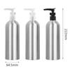 YANCAER 4-Pack 500 mL Refillable Aluminum Pump Bottles, White view 2