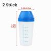 2-Pack Transparent Shaker Bottles, 300 mL view 3