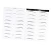 HAPINARY Waterproof Eyebrow Stickers, Random Styles, Artificial Fibers, 2 Sheets with 18 Pairs of Hair-Like Simulated Brows for Women with Sparse or No Eyebrows view 1
