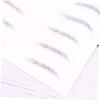 HAPINARY Waterproof Eyebrow Stickers, Random Styles, Artificial Fibers, 2 Sheets with 18 Pairs of Hair-Like Simulated Brows for Women with Sparse or No Eyebrows view 3