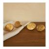 Round Hammered Brass Cabinet Knobs and Handles, Knurled, 28 mm, Medium (Color: Trumpe) view 2