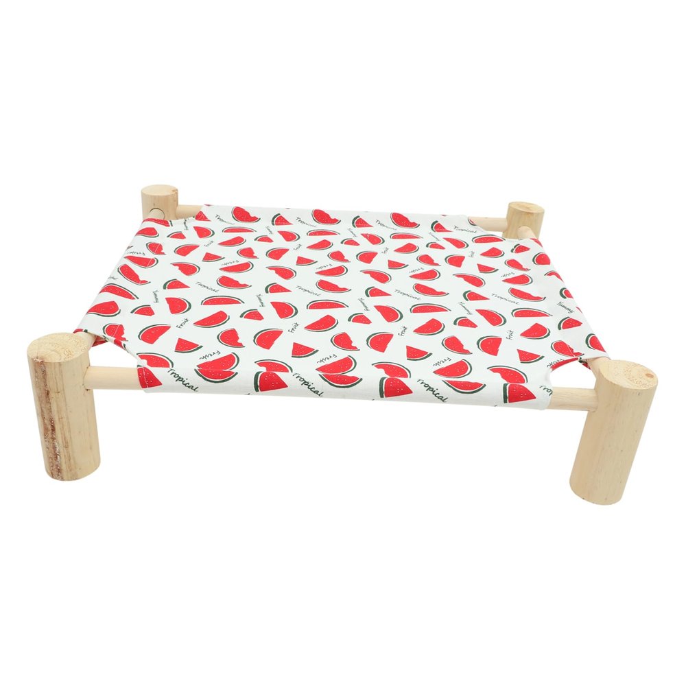 OATIPHO Wooden Cat Bed with Round Design and Rounded Edges for Indoor Use