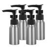 YANCAER 4-Pack 50 ml Refillable Empty Aluminum Pump Bottles, Black view 1