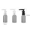 YANCAER 4-Pack 50 ml Refillable Empty Aluminum Pump Bottles, Black view 2