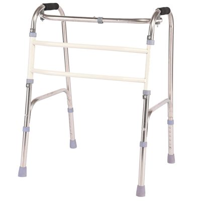 ZXJDP Rollator Walker for Seniors, Height-Adjustable, Lightweight, Foldable Steel-Frame Indoor Walker, Supports up to 290 lb