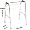 ZXJDP Rollator Walker for Seniors, Height-Adjustable, Lightweight, Foldable Steel-Frame Indoor Walker, Supports up to 290 lb view 2
