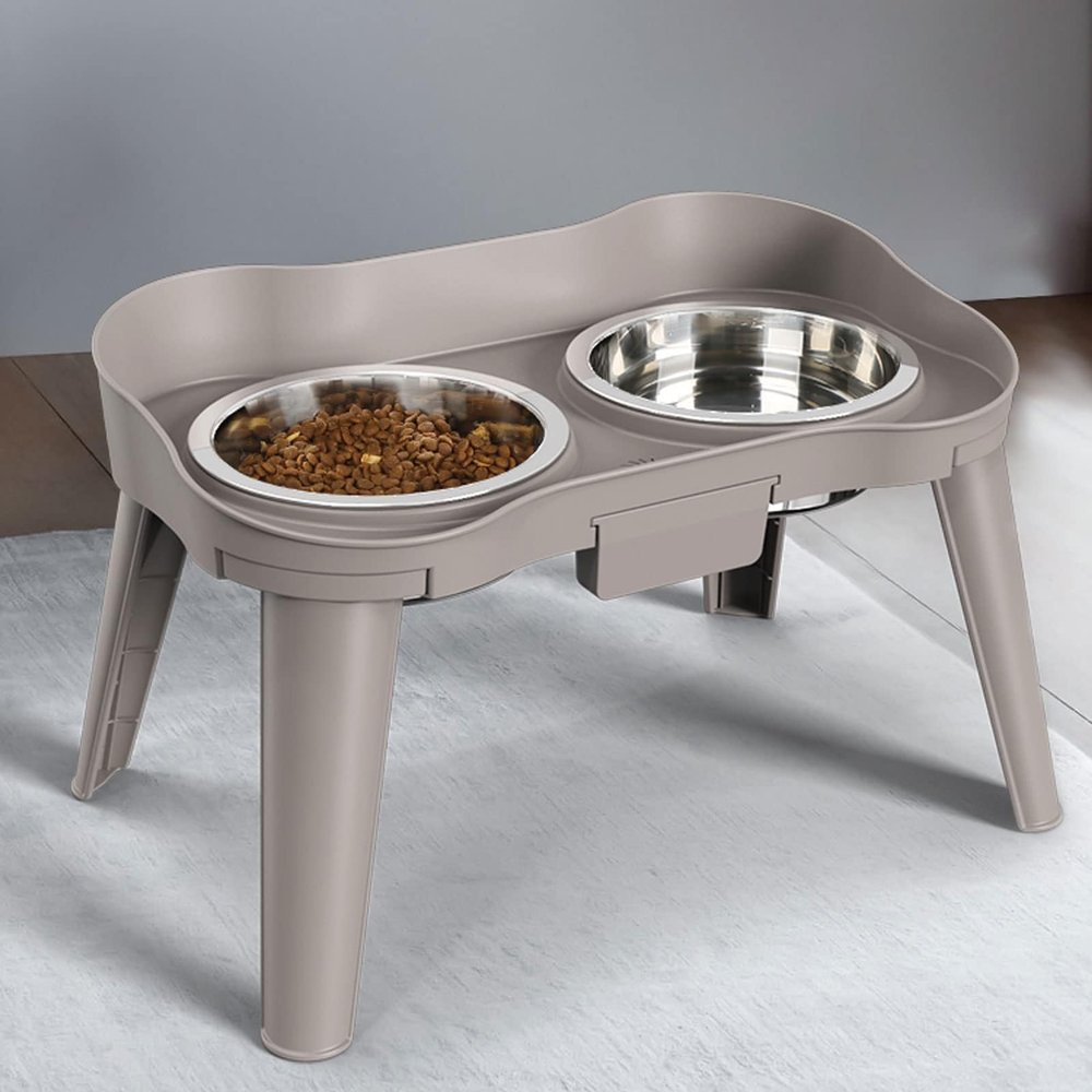 Elevated Stainless Steel Bowls for Cats and Dogs with Stand