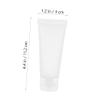 Housoutil 16 Refillable Cosmetic Squeeze Tubes, White Plastic, 15 ml and 30 ml view 2