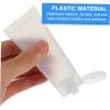 Housoutil 16 Refillable Cosmetic Squeeze Tubes, White Plastic, 15 ml and 30 ml view 4