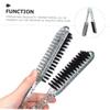 Double-Sided Hair Brush with Clamp for Straightening, ABS Detangling view 3