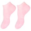 JECOMPRIS Moisturizing Foot Care Socks with Anti-Dryness Effect, Pink, for Dry and Cracked Feet, Size 35–37 view 1
