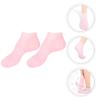 JECOMPRIS Moisturizing Foot Care Socks with Anti-Dryness Effect, Pink, for Dry and Cracked Feet, Size 35–37 view 2