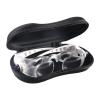 Reading Magnifier, Headband Magnifier for Model-Building Repairs, Adjustable 1.5–3.8x Magnification for Hobbies, Jewelry and Reading, White to Pursue Happiness view 3