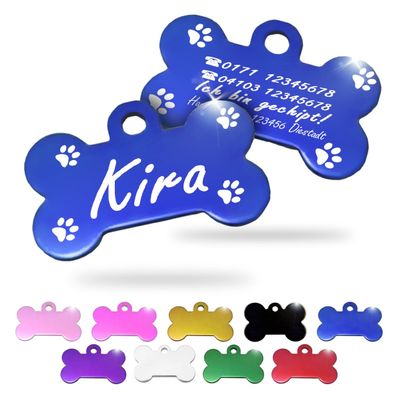 Ibera Gifts - Personalized Dog Tag in Bone Shape