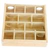 minkissy Wooden Log Hamster Maze, Wear-Resistant Mouse Maze Toy with Holes, Rabbit Toy, Rat Hideout and Hamster Tunnel Accessory view 1