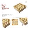 minkissy Wooden Log Hamster Maze, Wear-Resistant Mouse Maze Toy with Holes, Rabbit Toy, Rat Hideout and Hamster Tunnel Accessory view 2