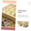 minkissy Wooden Log Hamster Maze, Wear-Resistant Mouse Maze Toy with Holes, Rabbit Toy, Rat Hideout and Hamster Tunnel Accessory view 4