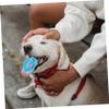 Rubber Dog Chew Toy, Durable Dental Cleaning Toy, Blue view 3