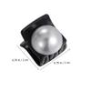 12 Small Black Pearl Hair Clips view 2