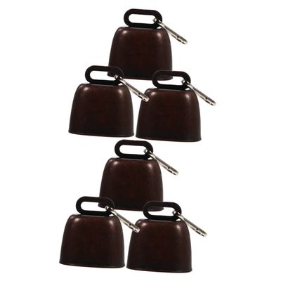 Warmhm 6-Piece Pet Bells for Dogs, Lightweight Portable Collar Bells with Clear Sound for Outdoor Activities, Camping, Training, and Pet Tracking