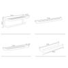YILDEX Wall-Mounted Towel Holder, All Copper, Self-Adhesive, No Drilling, Rust-Resistant, for Bathroom and Kitchen, Rose Gold_D Anniversary Stabilize view 3