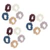 DOITOOL 15-Piece Pearl Hair Ties with Crystal Balls, Handmade, Mixed Colors view 1