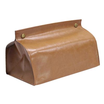 PU Leather Tissue Box Holder for Car and Hotel Room