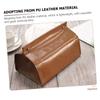 PU Leather Tissue Box Holder for Car and Hotel Room view 2