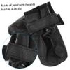 BUGUUYO 4-Pack Leather Dog Shoes Non-Slip Soft Sole Outdoor Protection Black Size 8 view 2