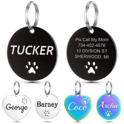 YEHANTI Personalized Pet ID Tag