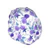 Violet Purple Rose Adjustable Double-Layer Waterproof Shower Cap view 2