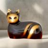 Royal Rapture Kitty Cat Figurine Pet Urn, Bronze, 5 in view 3