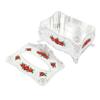 Silver Plastic Tissue Box for Home and Car view 1