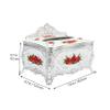 Silver Plastic Tissue Box for Home and Car view 3