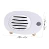 Decorative Radio-Shaped Tissue Box, PP and Wood, White view 2