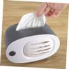 Decorative Radio-Shaped Tissue Box, PP and Wood, White view 3