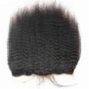 Human Hair Bundles, Kinky Straight with Closure, Brazilian Remy Yaki Extensions, Natural Black view 4