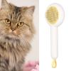Self-Cleaning Pet Grooming Brush for Cats and Dogs (White) view 3