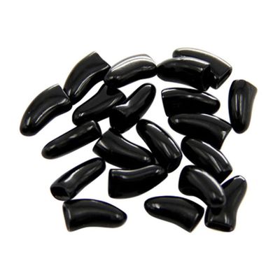 Beavorty 20 Pack Cat Nail Caps - Black Rubber