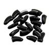 Beavorty 20 Pack Cat Nail Caps - Black Rubber view 1