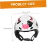 minkissy 2 Sets Chicken Helmets for Pet Birds, Outdoor Use, 2 Pieces per Set view 3