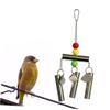 FRCOLOR Parrot Toy Stainless Steel Bell for Medium and Large Parrots and Squirrels view 2