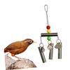 FRCOLOR Parrot Toy Stainless Steel Bell for Medium and Large Parrots and Squirrels view 4