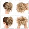 Messy Bun Hairpiece with Curly and Straight Hair view 2