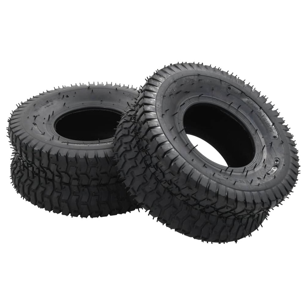 CBLDF 4-Piece Wheelbarrow Tire and Inner Tube Set 15x6.00-6 4PR Rubber