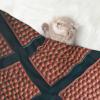 BUULOO Reversible Fleece Basketball Pet Blanket for Cats and Dogs view 2