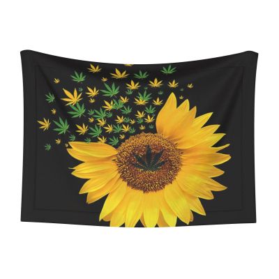 BUULOO Reversible Pet Bean-Fleece Blanket with Sunflower Design